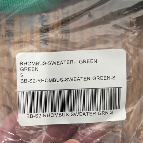 Bogey Boys Rhombus Sweater Golf Diamond Crewneck Macklemore Men’s S Green NWT - Picture 7 of 9